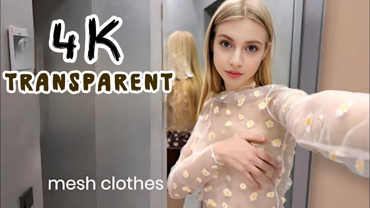 (4K) ✨ Try-On Haul 💃🏻 | Transparent Clothes, Bikinis &Lingerie | See Everything ! #shein​ 💃🏻 #2