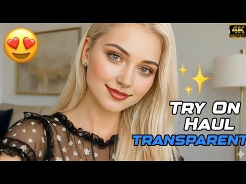 (4K) Try-On Haul | Transparent Clothes,Bikinis & Lingerie | See Everything! # 4