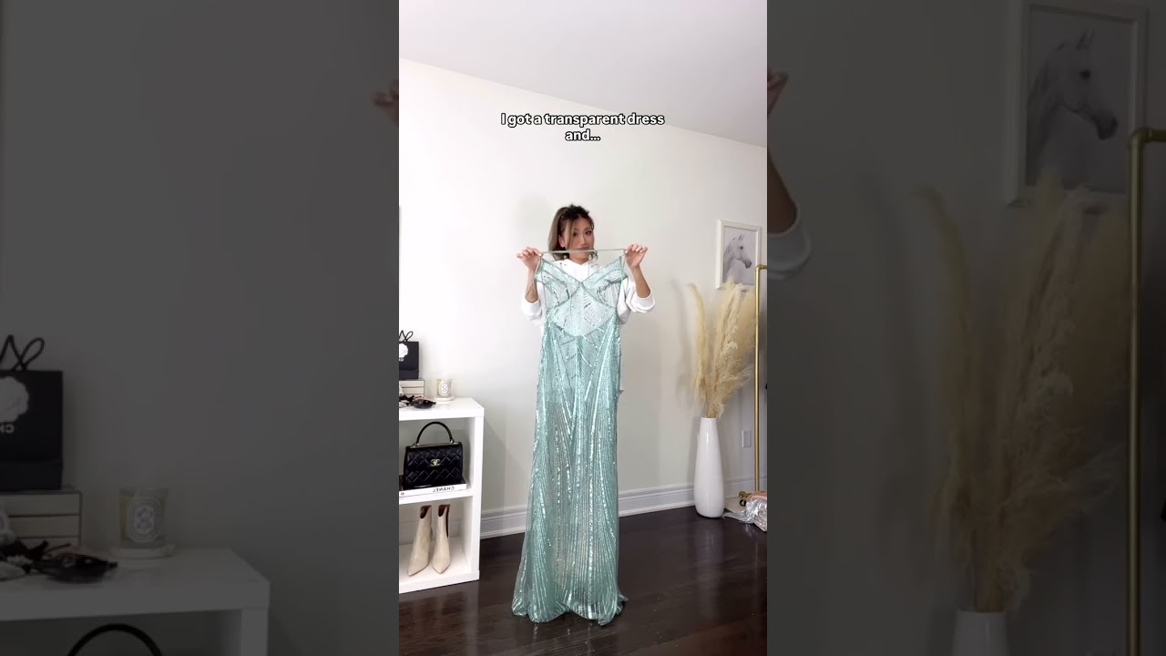 I got a transparent dress and… it absolutely ate #shorts