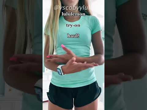 LULULEMON TOPS try on haul π³ LULULEMON HAUL oc: @vscobyylulu