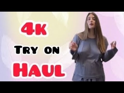 4K Try-On Haul | 4K Transparent cleaning  & Lingerie Chic Mesh Dress Try On haul