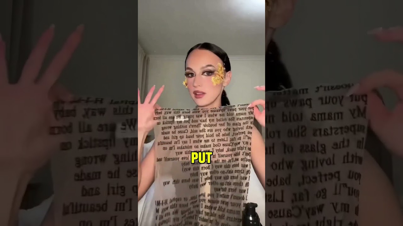 She tried $1500 Gold Jeans with a See Through Tattoo Top…. 😱🙈 #shorts #fashion #outfit #halloween