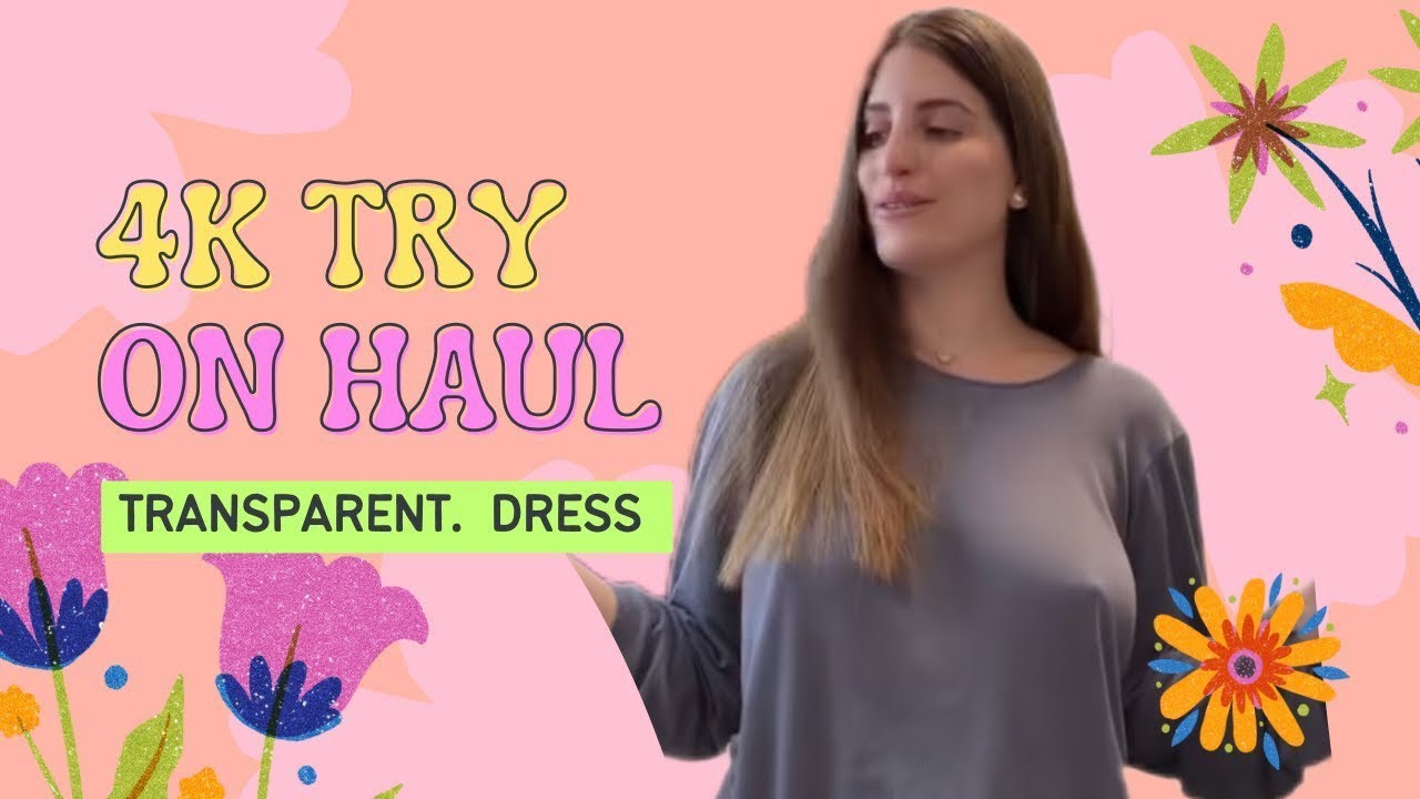 4K Micro Bikini Try -On Haul Transparent |Transparent Lingerie & See-everything you want