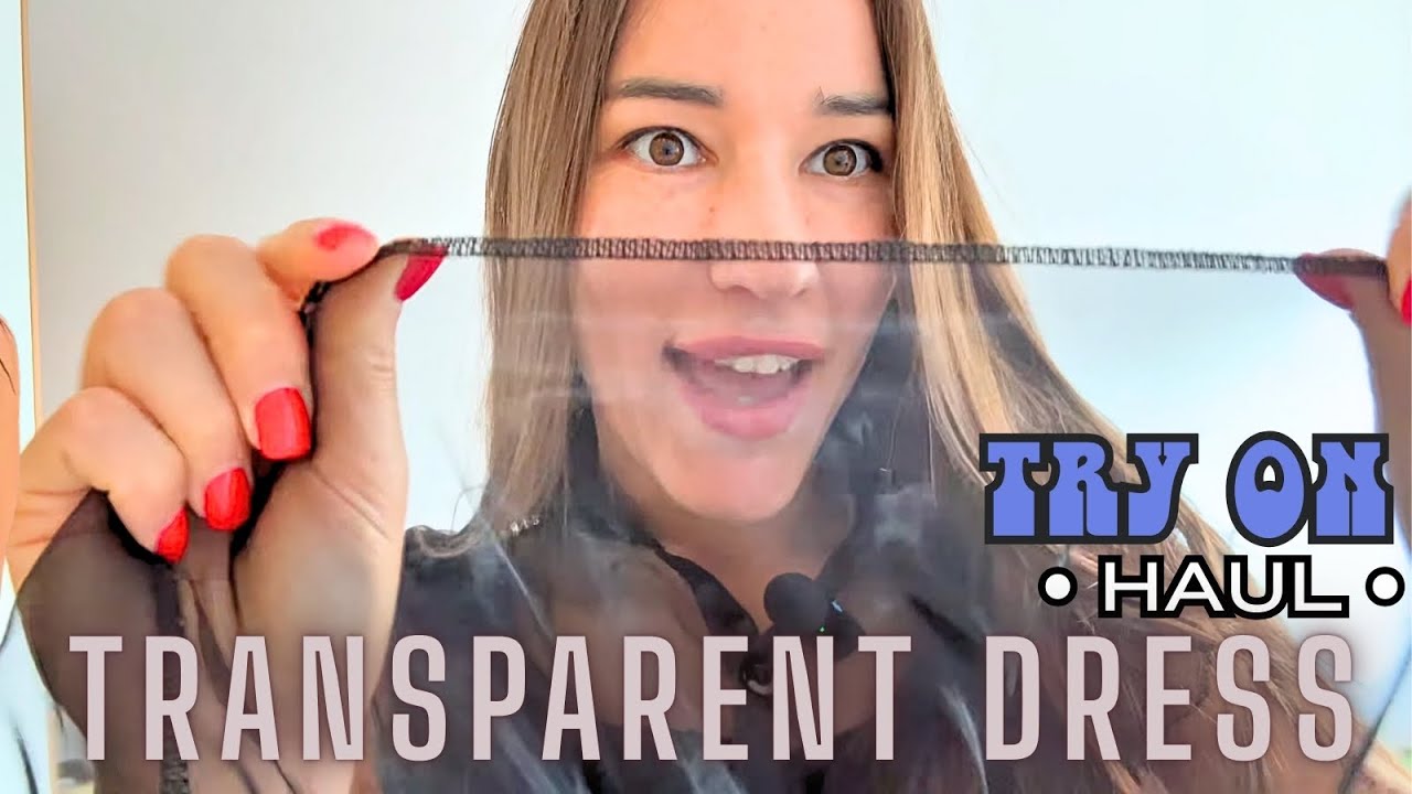 Try on Haul Transparent Dress|| Fashion Trending 2025 || See Through #sheerfabrics