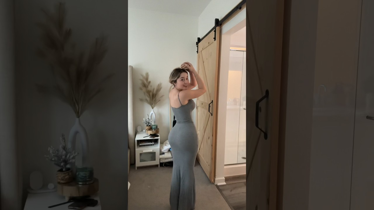 Trying on the VIRAL skims dress after my BBL 😍