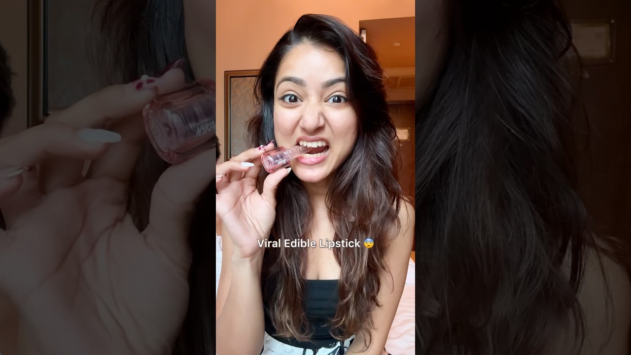 Trying Viral Edible Lipstick 😱😍✨ Is this Real?