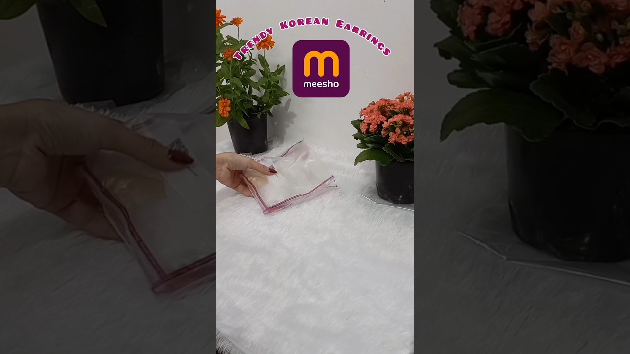 🦋Korean Style Earrings#shorts #meesho #viralshorts #shortsfeed #shortsviral