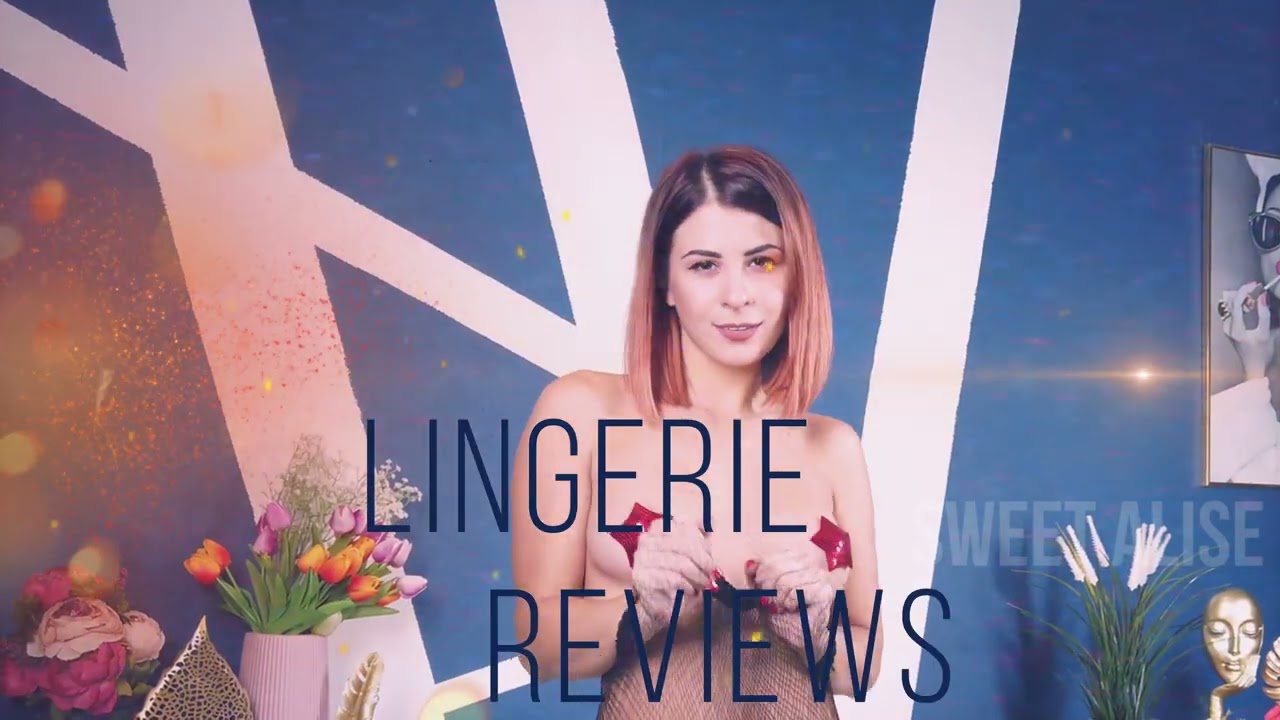 4K Sweet Alise fishnet tights & transparent lingerie try on haul see through! Mini skirt pantyhose