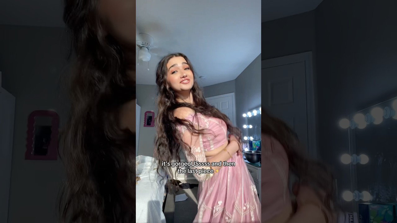 TRIED INDIAN DRESS🥹🩷 WOW #dress #indian