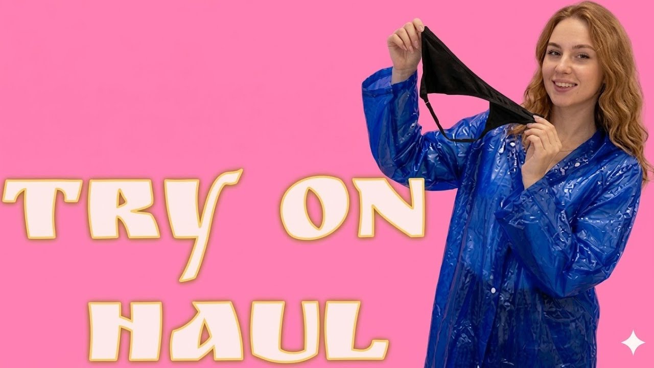 Micro Bikini Try -On Haul Transparent |Transparent Lingerie & See-through style #35