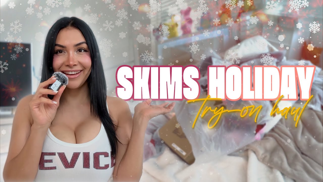 skims holiday try on haul ♡