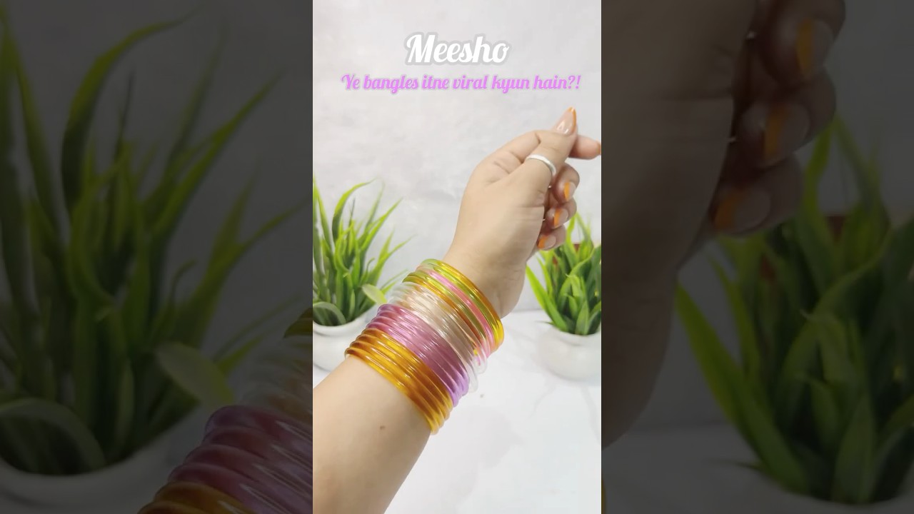 Transparent Jelly Bangles Viral Multicolor Haul Under Budget 💖