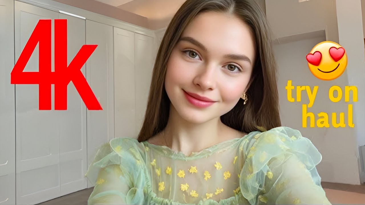 4K 💜Try on haul 2025 -Transparent wet vs dry | shein transparent lingerie & micro bikini see through