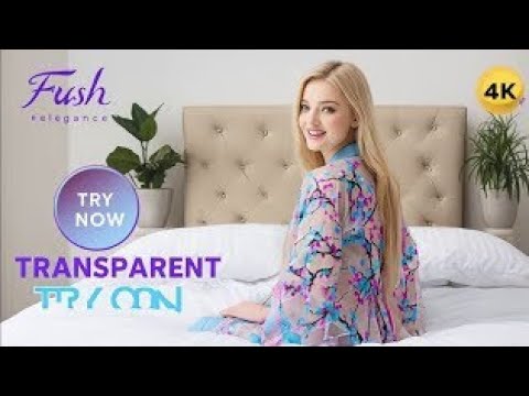 4K Micro Bikini Try -On Haul Transparent |Transparent Lingerie & See-through style  #1