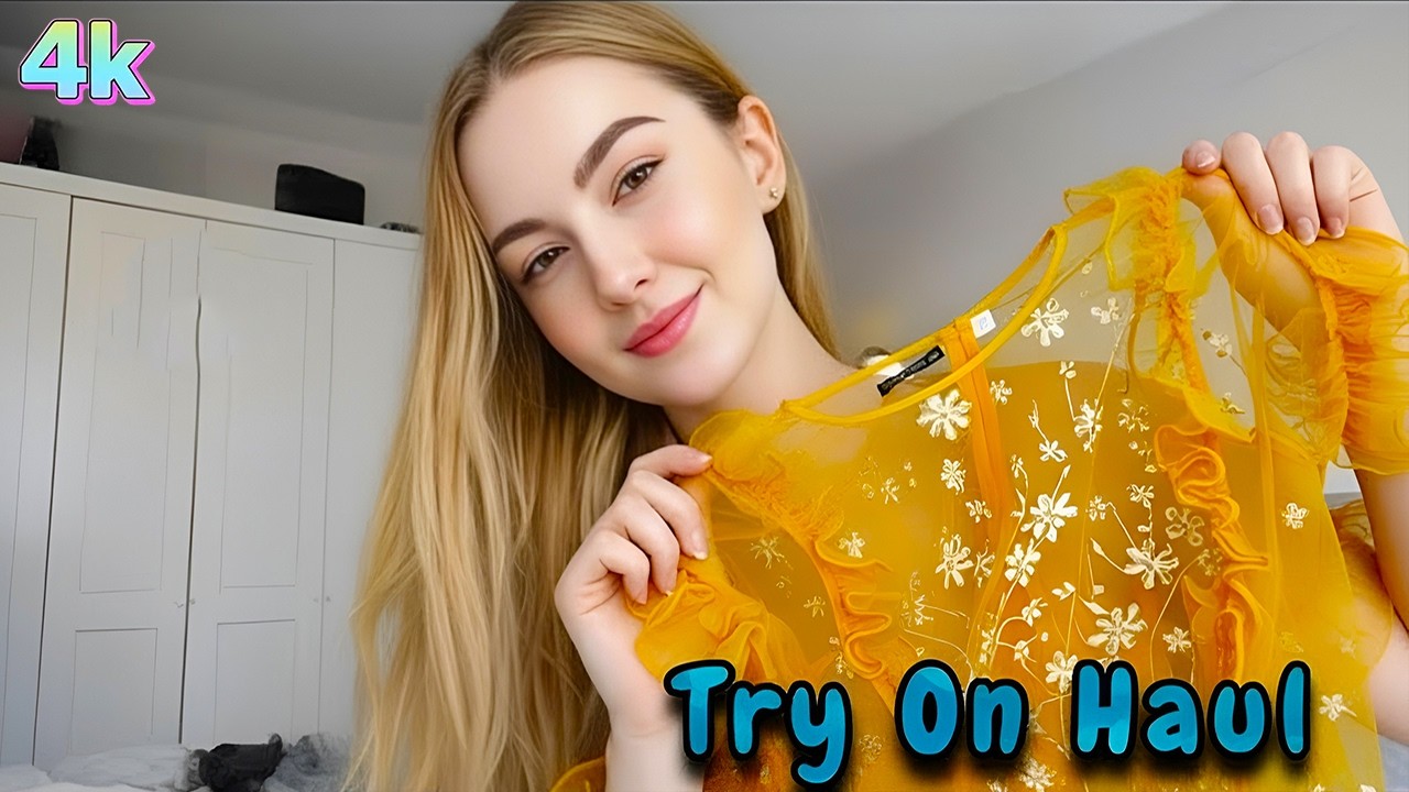 4k Shein Bikini Try-on Haul | Transparent Dress, sheer Lingerie & See-Through Styles