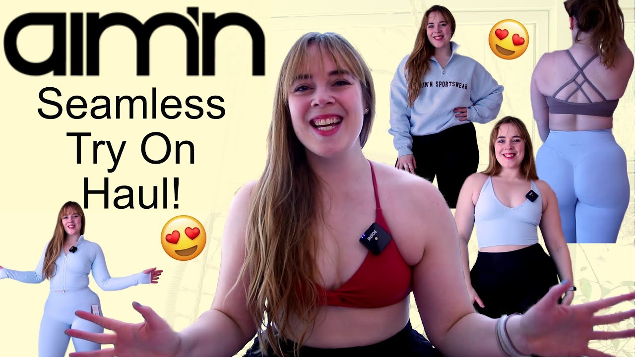 All New Seamless Aim’n Try On Haul | New Pieces For The Spring! | Leggings, Sports Bras & More!