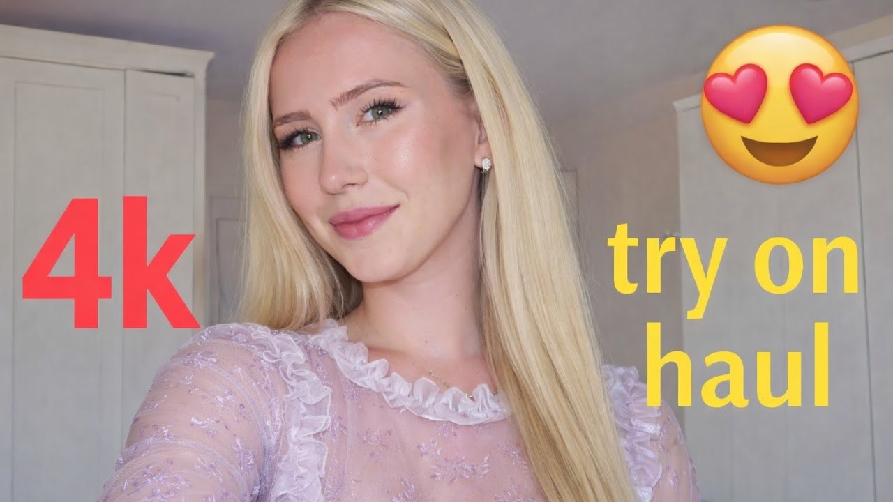 4K Shein Transparent Try-On Haul | Transparent Lingerie & Micro Bikini Try On With Me