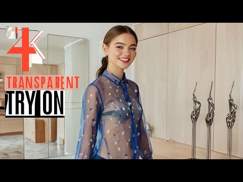4K Transparent Try-On Haul | Sheer Lingerie, Mesh & mini dresses Outfits 004 #fashion