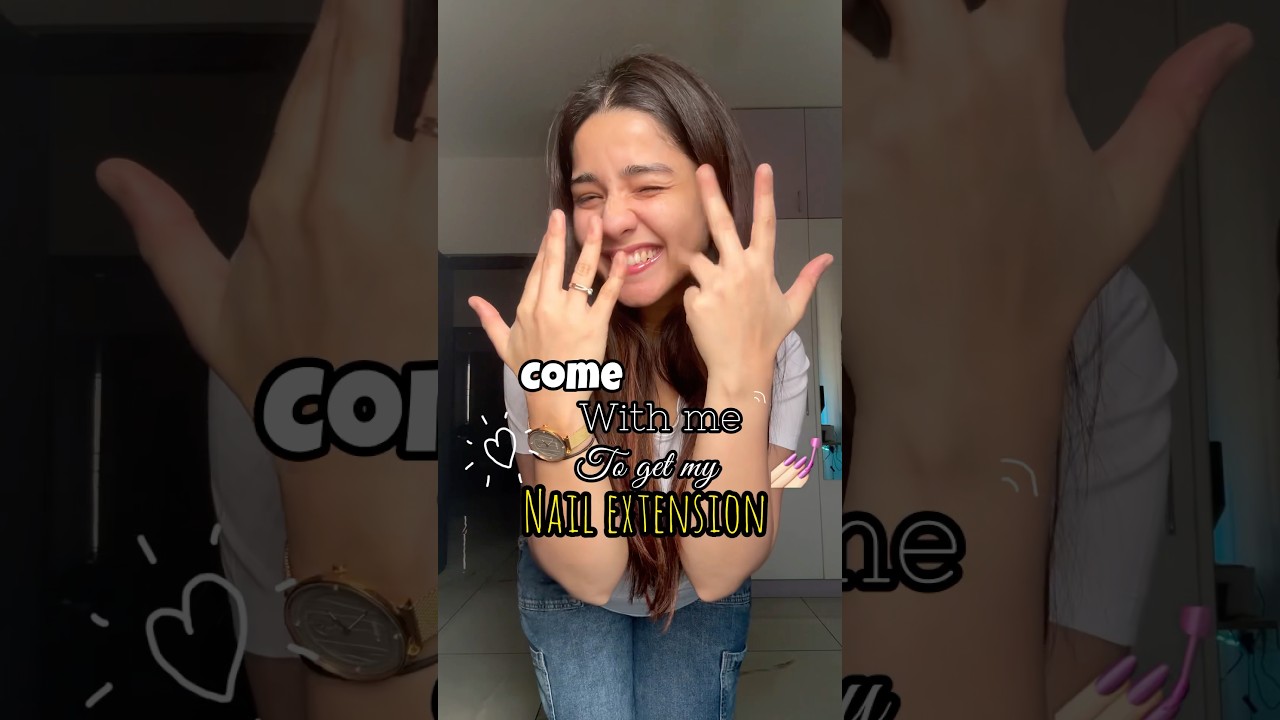 *NEW* NAIL EXTENSIONS DONE💅🏻 #youtube #grwm #trending #ashortaday #nailart #nail #minivlog #viral
