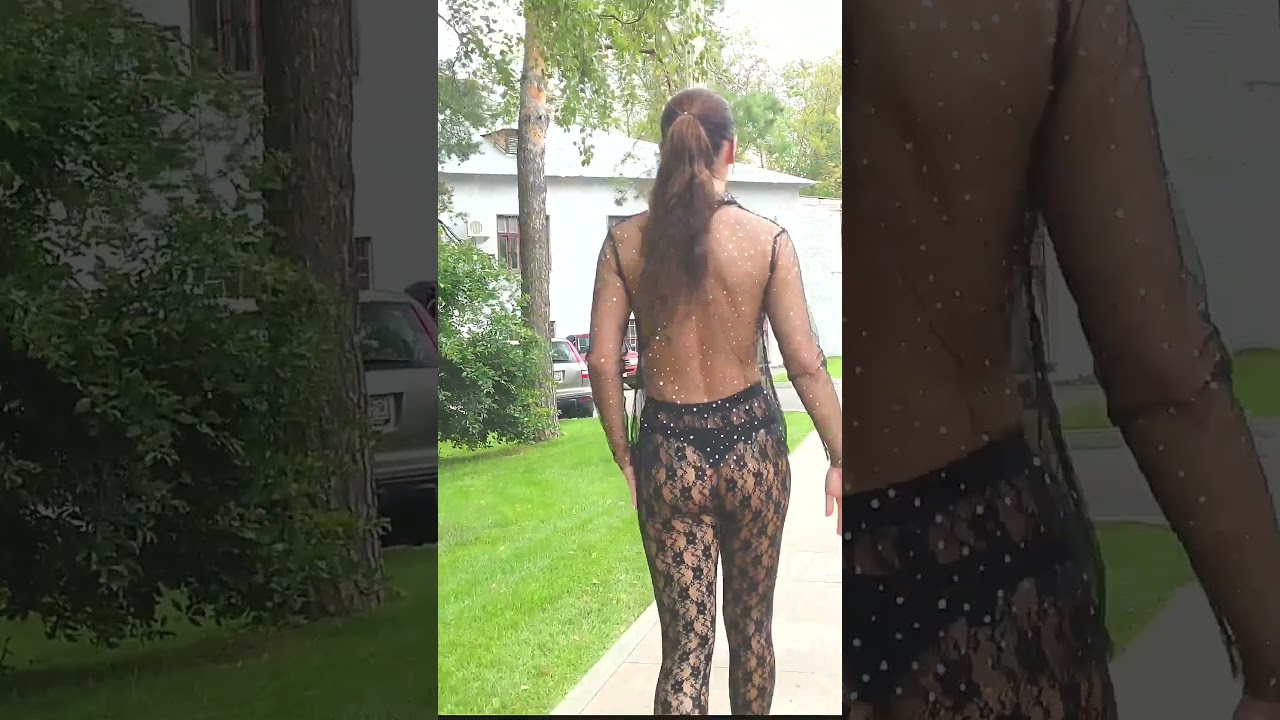 Flashing at public! 4K Micro Bikini Try -On Haul Transparent |Transparent Lingerie & See-through