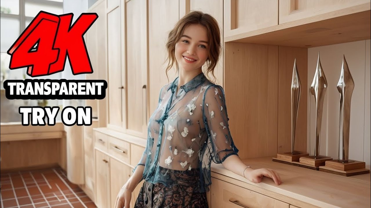 [4K] Transparent Try-On Haul | Mesh Lingerie, Bikinis & Sheer Dresses 2025 | #4K​ aurelia Queen 👑