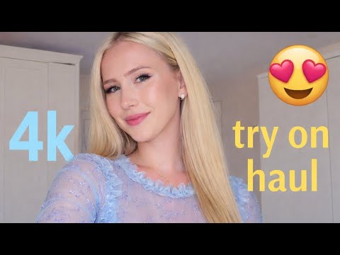4K Natural Micro Bikini Try -On Haul Transparent |Transparent Lingerie & See-through style