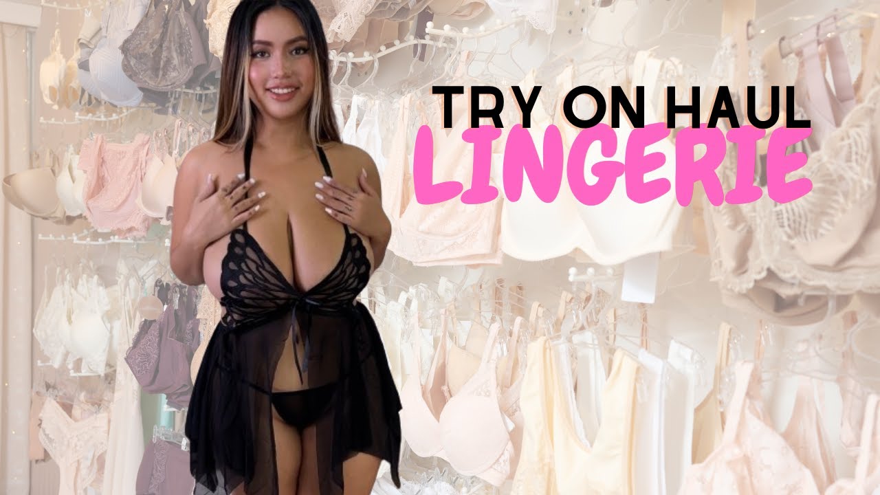 (4K) Transparent Haul Ruby |Trying New Lingerie