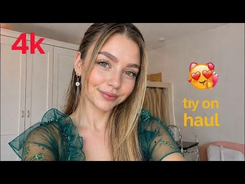 4K Fashion Micro Bikini Try-On Haul | Transparent Lingerie & See-through Dresses Style