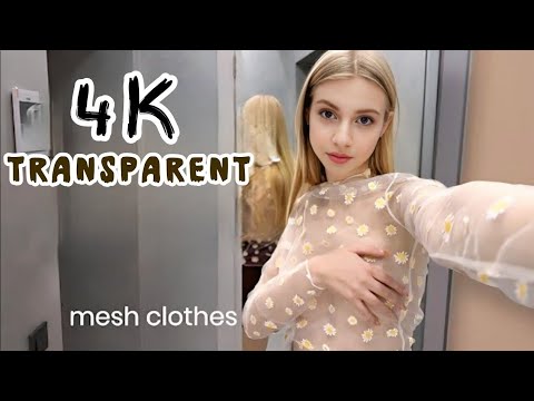 4K Micro Bikini Try -On Haul Transparent |Transparent Lingerie & See-through style